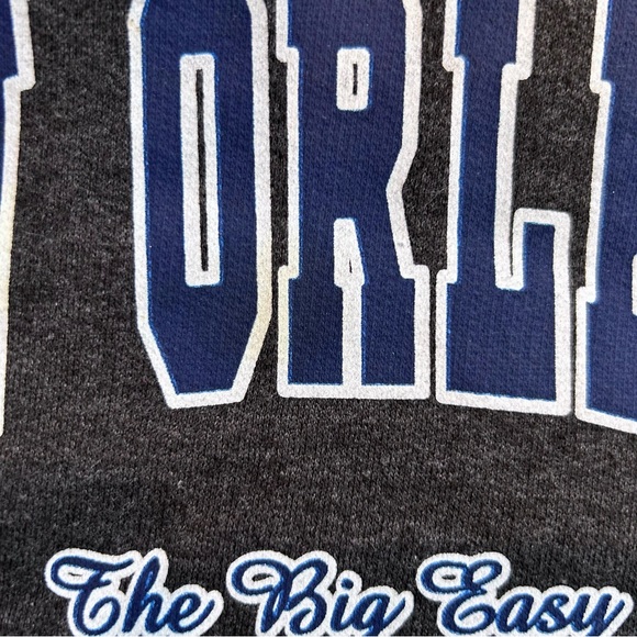 New Orleans Big Easy Hoodie - Pullover Hooded Sweatshirt - Unisex Size Large - Picture 9 of 9